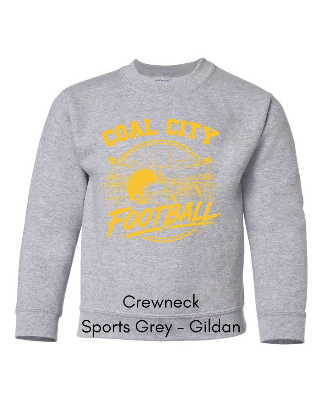 Yellow Coal City Football CC12- GILDAN YOUTH