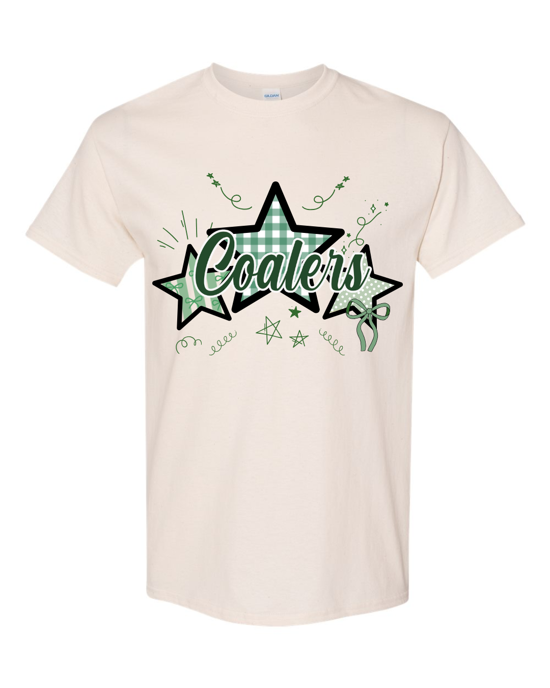 Coal City Coalers Bows & Stripes T-Shirt (Gildan) Youth