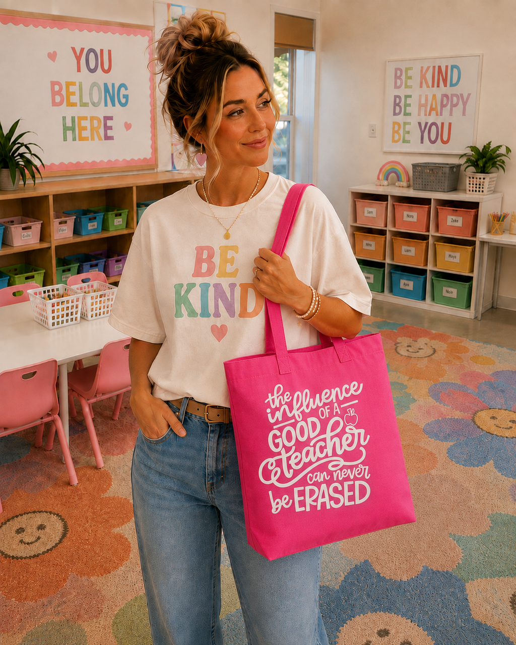 Teacher Quote Tote Bag