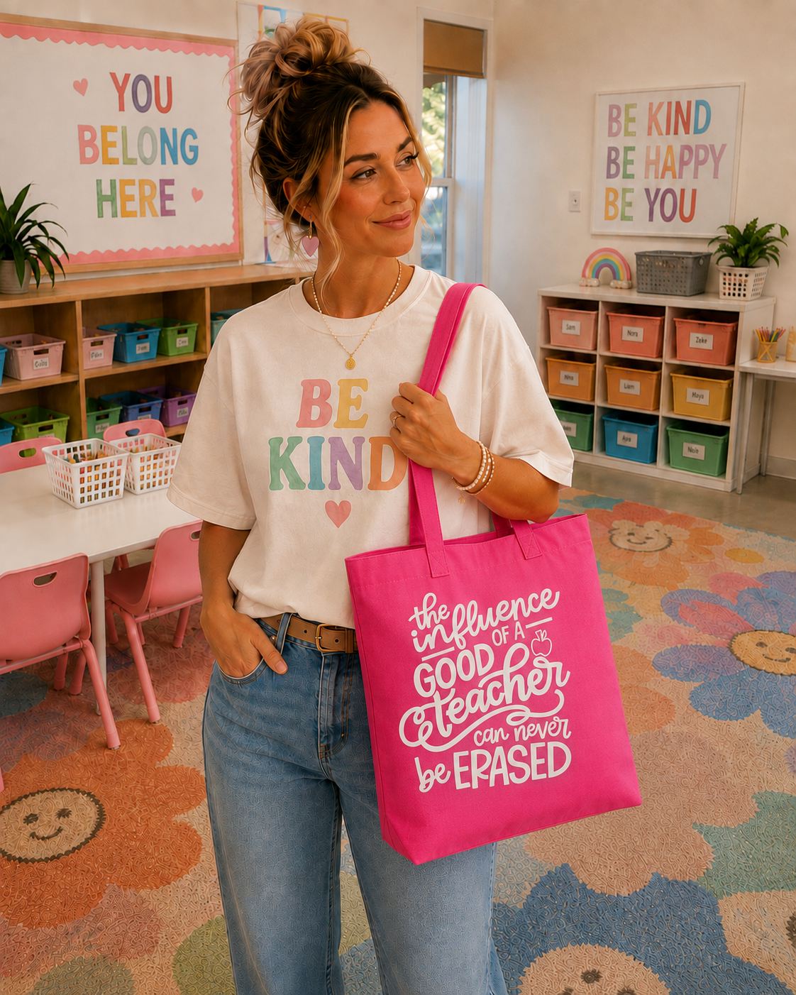Teacher Quote Tote Bag